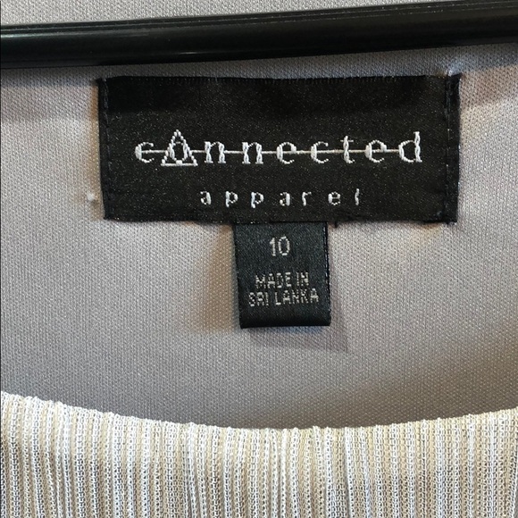 Connected silver layered fringe dress size 10 - Picture 3 of 4